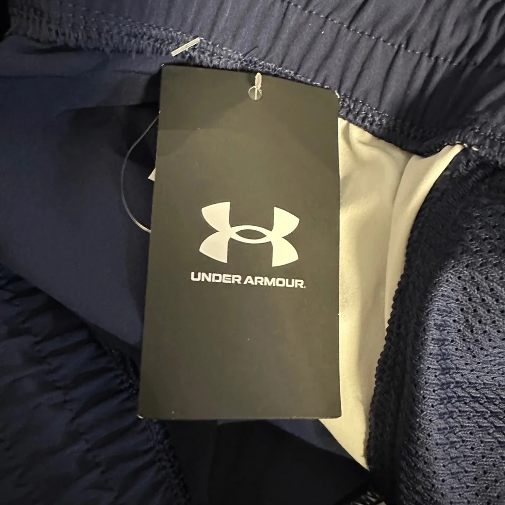 Women's Under Armour Jogger Pants Size L Navy Blue Auburn Lacrosse Club NWT NEW - Picture 5 of 14